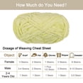 thumbnail image 4 of Unique Bargains Super Bulky 100% Polyester Light Yellow Velvet Chenille Yarn, 87 Yards, 4 of 7