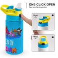 thumbnail image 4 of Kids Water Bottle with Straw - Garten of Banban 16.9 Oz Stainless Steel Travel Cup Vacuum Insulated Water Bottles for Boys Girls, 4 of 7