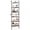 Rustic Brown + Black, variant on Costway 2 PCS 6-Tier Storage Shelf Heavy Duty Shelving Unit Freestanding ladder bookshelf White + Gold