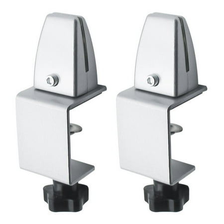 

2Pcs Space Aluminum Thickened Adjustable Screen Clip Desk Acrylic Partition Clip