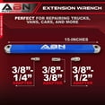 thumbnail image 2 of ABN Extension Wrench 15in - 3/8in Adapter SAE Non-Swivel Leveraging Ratchet, 2 of 2