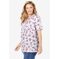thumbnail image 3 of Woman Within Plus Size 7-Day Layer-Look Elbow-Sleeve Tee, 3 of 6