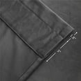 thumbnail image 3 of Sexy Dance Blackout Curtain UV Protection Drapes Thermal Insulated Curtains Energy Efficient Thick Solid Rod Pocket Velvet Panel Grey W:59"x H:98"/ 150cm*250cm, 3 of 8