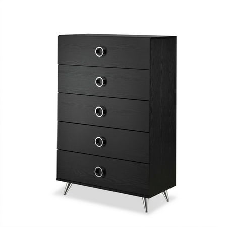 UPC: 0689211812345 | Storage Chest in Black and Chrome