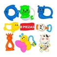 thumbnail image 1 of Sonaja The Baby Shop  set de 8 pz vaca, pez y otros animales Verde -, 1 of 7