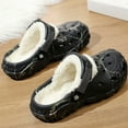 thumbnail image 6 of Mens Womens Lined Clogs Unisex Winter Fleece Walking Garden Shoes Breathable Non Slip House Slippers Indoor Outdoor Mules Footwear, 6 of 9