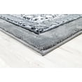 thumbnail image 5 of Glamour Hand Carved Thick Plush Pile Boho Traditional Oriental Floral Area Rug Carpet For Living Room Bedroom (Charcoal Grey, 6' 6" x 9' 2"), 5 of 11