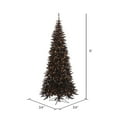 thumbnail image 2 of Vickerman 6.5' Black Fir Slim Artificial Christmas Tree, Warm White Dura-lit LED Lights, 2 of 3