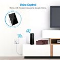 thumbnail image 4 of Monstrate WIFI Smart WiFi Panel de pared Luz LED Interruptor de atenuación táctil Control remoto por voz Electrónica Negro 2 vías, 4 of 8