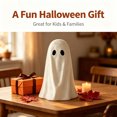 thumbnail image 6 of Paper Mache Ghost Decoration, White, ute Freestanding Ghost Figurine Ornament, Celebrate Halloween Tabletop Decor for Mantel Shelf Desk Entryway, Fall Home Party Display, 6 of 6