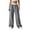 Grey, variant on Womens Wide Leg Sweatpants Baggy Drawstring Sweat Pants with Side Stripe Elastic Drawstring Waist, Contrast Waistband, Relaxed Fit,Color Block