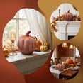 thumbnail image 4 of Halloween Decorations Glowing Pumpkin Light, Sparkling LED Pumpkin Figurine Resin Ornament, Halloween Tabletop Ornament for Shelf Mantel Fireplace Party Indoor Outdoor Fall Holiday Decor, 4 of 6