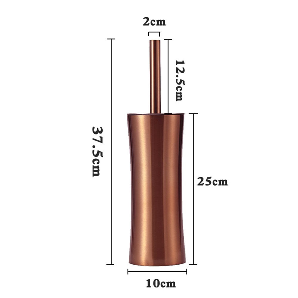 Wuweikeji Plumbing Tools,Elegant Gold Stainless Steel Toilet Brush Set: Stylish & Space-Saving Design!