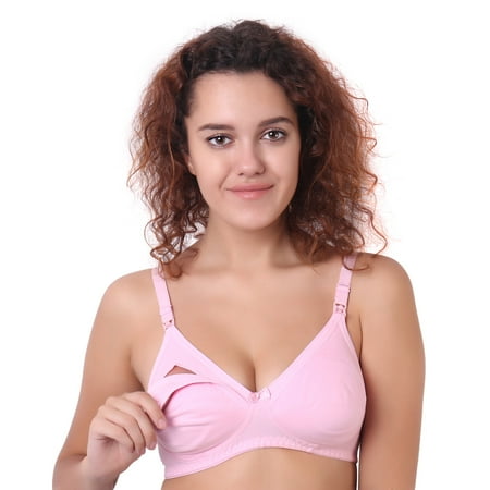 

Women s Breast Feeding Maternity Nursing Bra Comfortable Push Lingerie B C and D Cup Bra Pink