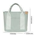 thumbnail image 2 of TUOBARR Fashion Canvas Bag Tote Bag Storage Bag Multi-Pocket Handbag Handle Bag, 2 of 5