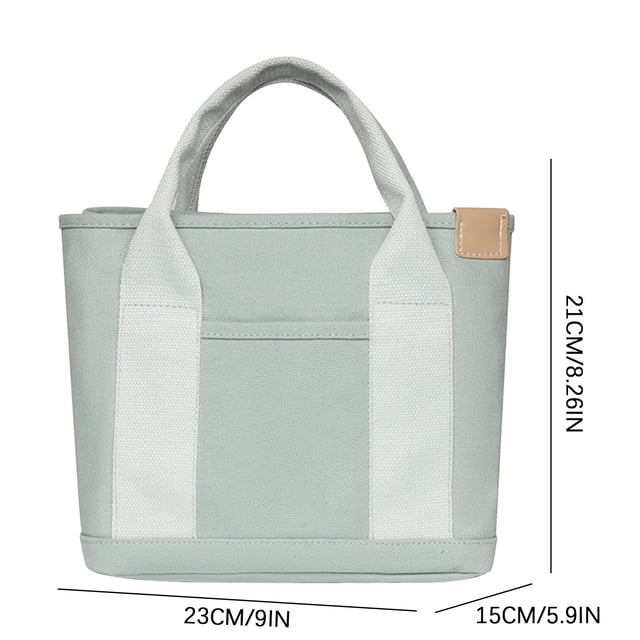 CEHVOM Fashion Canvas Bag Tote Bag Storage Bag Multi-Pocket Handbag Handle Bag Clearance