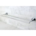 thumbnail image 2 of Kingston Brass Concord Dual 24 Inch Wall Mounted Towel Bar in Polished Chrome, 2 of 5