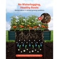 thumbnail image 4 of KFFKFF Galvanized Metal Raised Garden Bed, 6.67 x 3.35 x 1.51 ft, Rectangular Planter Box Kit for Outdoor Use, Rust-Resistant Elevated Planting Box with Gloves, Alu-Zinc Material, Dark Green, 4 of 9