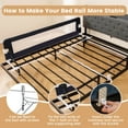 thumbnail image 7 of Infans 2PCS 71" Toddler Foldable Bed Rail w/ Adjustable Safety Strap, Bedrail Guard, 7 of 7