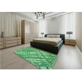 thumbnail image 5 of Ahgly Company Machine Washable Indoor Rectangle Transitional Green Area Rugs, 8' x 12', 5 of 7