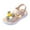 Beige, variant on LIIPEE Girls Sandals Summer Fashion Cute Flower Open Toe Non-Slip Soft Sole Shoes Newborn Classic Beach Princess Sandal,Beige,2-2.5 Years