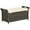 Cream White, variant on Outsunny 2-In-1 Patio Wicker Storage Bench 27 Gallon Storage Box Cream