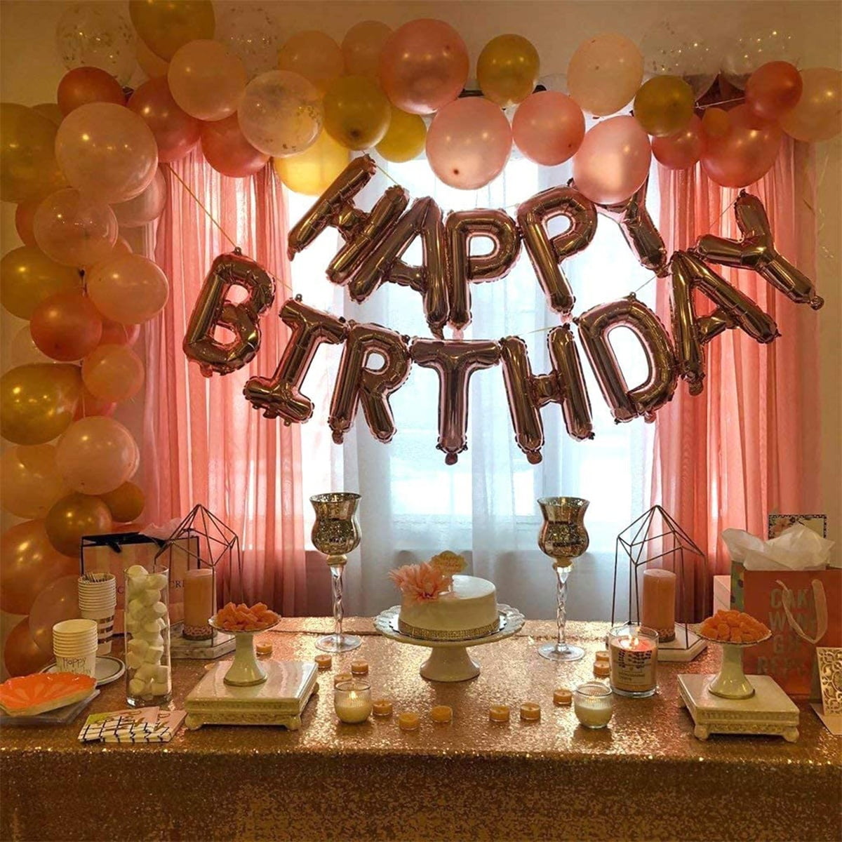Rose Gold Birthday Party Supplies Balloon Set Party Background Wall Decoration 48 Pcs Walmart Canada