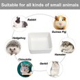 thumbnail image 5 of Cuenco de comida de cerámica para mascotas y plato de agua, alimentador para conejillo de indias, erizo, ardilla, animales pequeños, 2 uds., 5 of 5