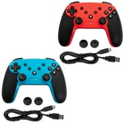 2 Pack GameFitz Controller for the Nintendo Switch in Blue and Red