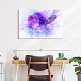 thumbnail image 6 of Elephant Stock Abstract Purple Strands Wall Art - Horizontal Canvas Wall Art - Living Room Wall Decor - Abstract Canvas - Blue And Beige Decor - 36" x 24", 6 of 6