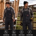 thumbnail image 3 of Firestone Mens Overalls - Warm Insulated Bib Overalls for Men, Durable Workwear Bibs, Sizes Run Small, 3 of 7