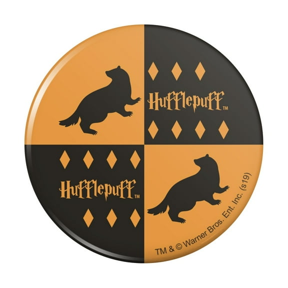 Harry Potter Hufflepuff Pattern Pinback Button Pin