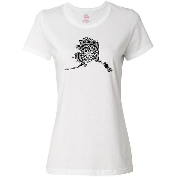 Inktastic Alaska Silhouette Mandala Women's T-Shirt