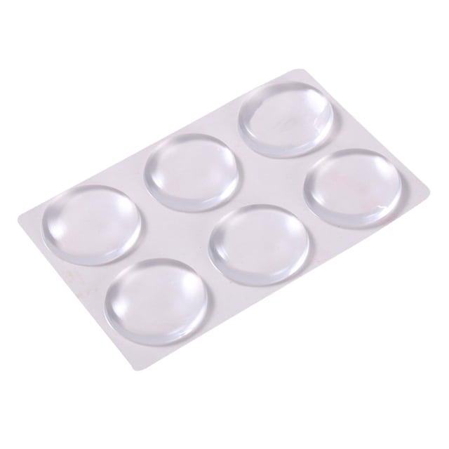 Wosthever Protector de pared de silicona transparente para oficina en casa, manija de puerta autoadhesiva para sala de estar, Tope de puerta Almacenamiento y organización del hogar 40x6mm 6 piezas Wosthever HA066506-01