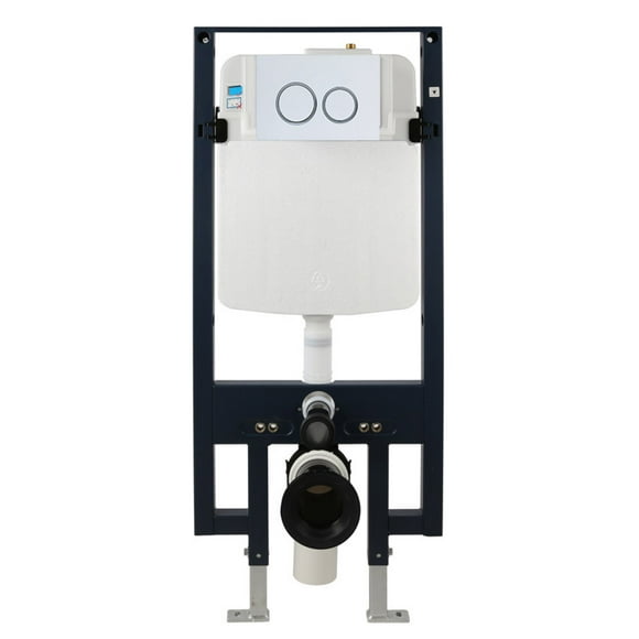 EAGO PWG380-W White Dual Flush Wall Mounted Toilet Tank Carrier for WD101 WD332 WD333