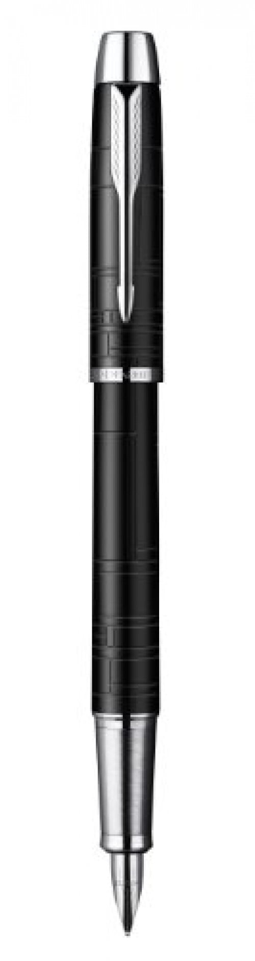 Parker IM Series Rollerball Pen Matte Black Chrome Trim 0.5mm Black Ink 