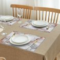 thumbnail image 3 of Gray Rose Gold Marble Pattern Summer Placemats Table Placemats Set Of 4-Linen Kitchen Washable Placemats Table Mats 11.8"x17.7" Non-Slip Heat Resistant, 3 of 6