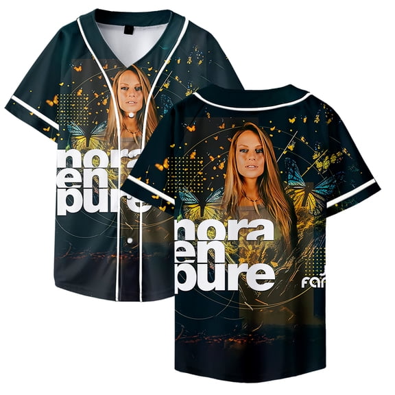Nora En Pure Merch Baseball Jacket Women/Men Fashion Casual Short Sleeve Jersey Style2