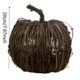 thumbnail image 4 of Wicker Pumpkins - Handwoven Cane Halloween Pumpkins, Fall and Thanksgiving Table Decor Mini Pumpkin Set, Farmhouse Style Natural Decor (Medium), 4 of 5