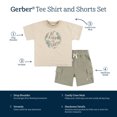 thumbnail image 2 of Gerber Toddler Boy T-Shirt and Shorts Set, 2 Piece, Sizes 2T-5T, 2 of 9
