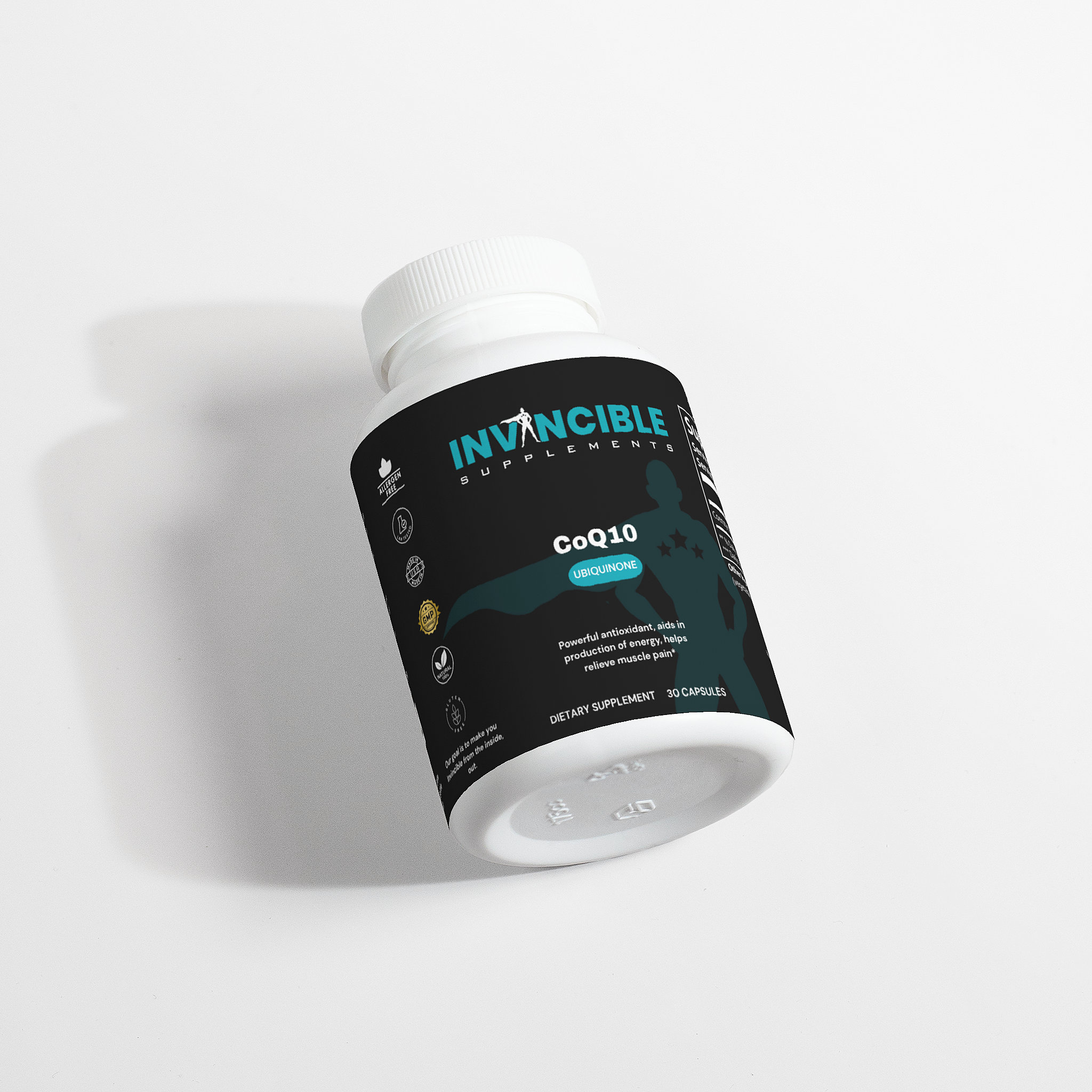 Invincible Supplements CoQ10 Ubiquinone Supplement - Energy Production, Antioxidant Protection, Cardiovascular Health, Muscle Recovery