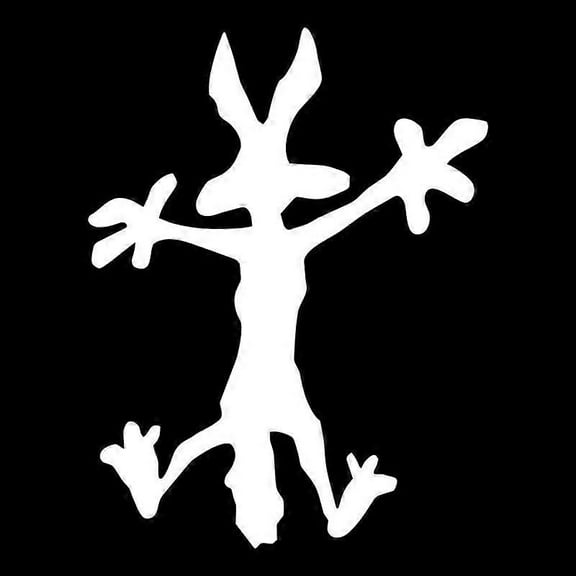 Die Cut Vinyl Decal Sly Coyote Car Sticker Waterproof Auto Decors