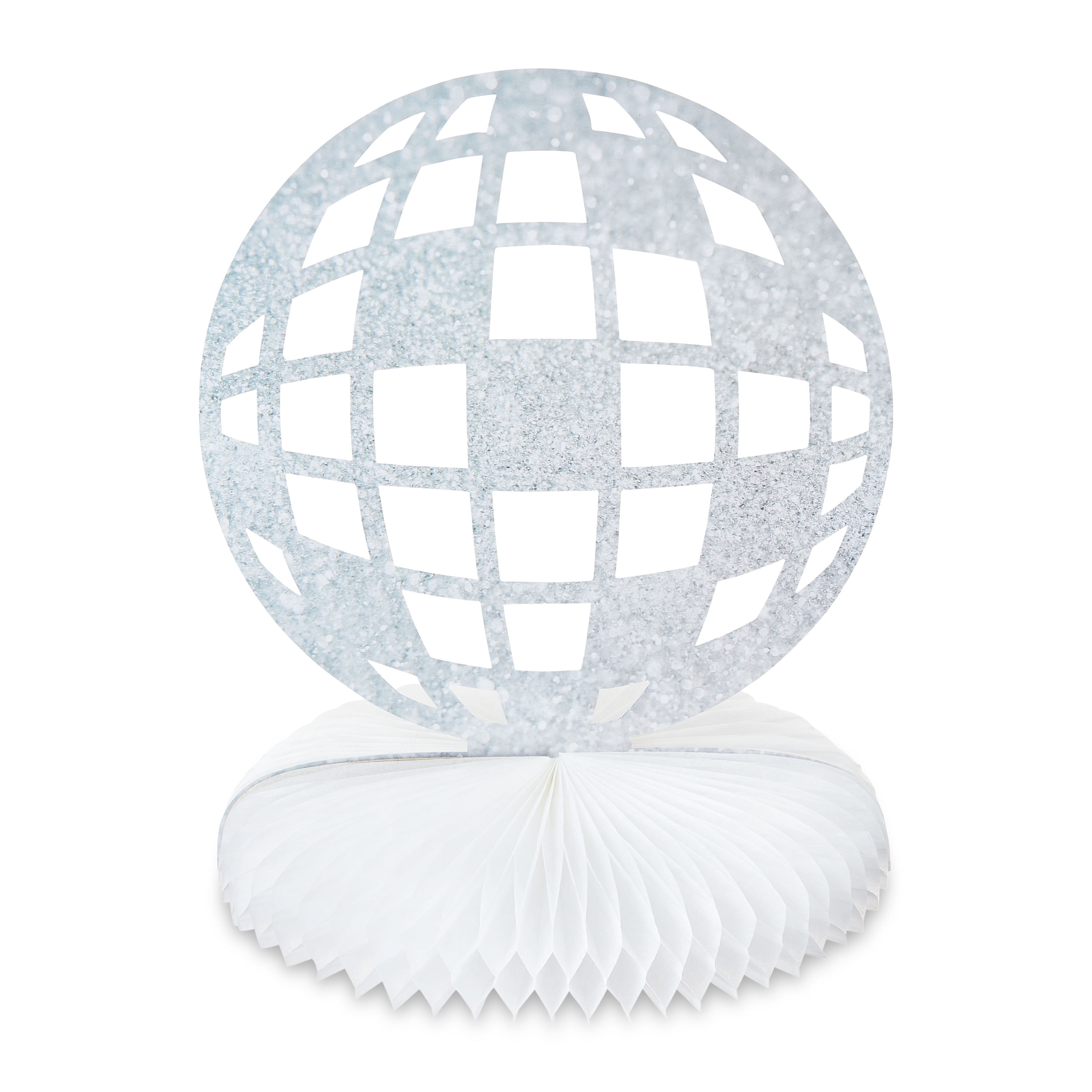Pink/Silver Disco Ball Paper Honeycomb Center Table Decoration, 3 Count, by Way To Celebrate