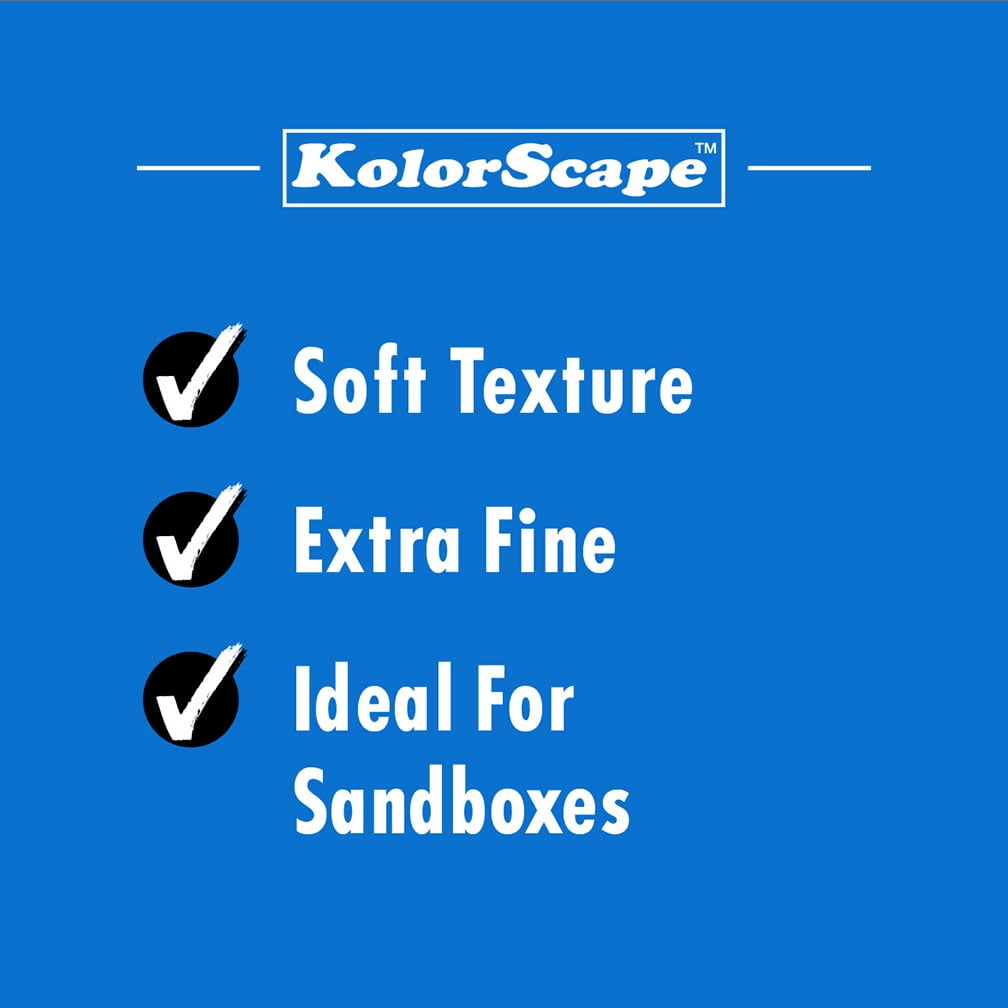 Kolorscape Outdoor Decorative Extra Fine Washed Play Sand .4CF