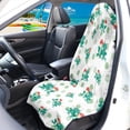 thumbnail image 3 of Chririnla Front Seat Cover Machine Washable Microfiber, Compatible with Van Truck Seat, for Cars Trucks SUVs, Green Frog Mushroom, 3 of 7