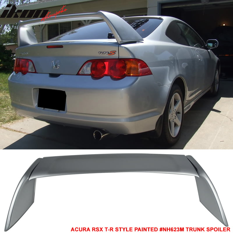 ABS Pre-Painted Custom Style Rear Truck Spoiler Wing+Brake Light For 02-06 RSX