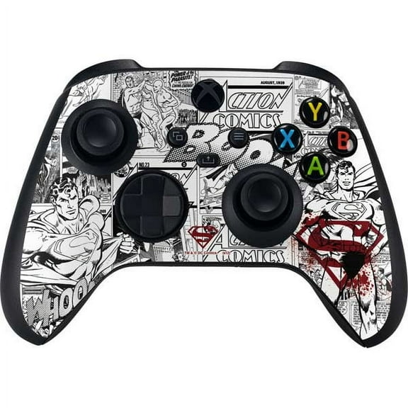 Skinit DC Comics Superman Comic Pattern Logo in Red Xbox Series X Controller Skin