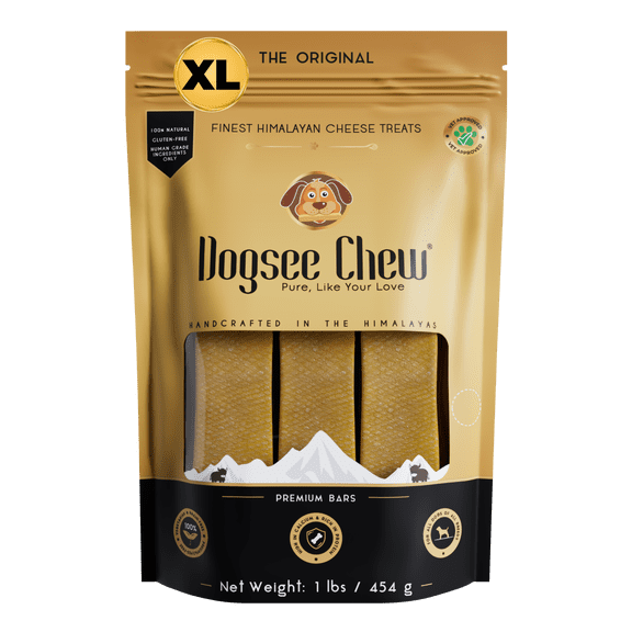 Dogsee Original Yak Cheese Himalayan Dog Chews 390gms (Monster - 3 Chews) | 100% All Natural | Dog Treats Large Breed | Dog Chews Long Lasting for Aggressive Chewers | High Protein Dental Sticks