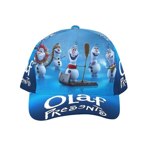 Olaf Presenta Gorra de Béisbol para Hombres, Mujeres y Niños, Gorra Clásica de Visera Plana, Gorra Hip Hop Trucker, Snapback Ajustable