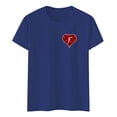 thumbnail image 4 of T-shirts pour Femmes de la Saint-Valentin 2026 Mode Manches Courtes Col Rond avec Cœur Graphique, 4 of 4